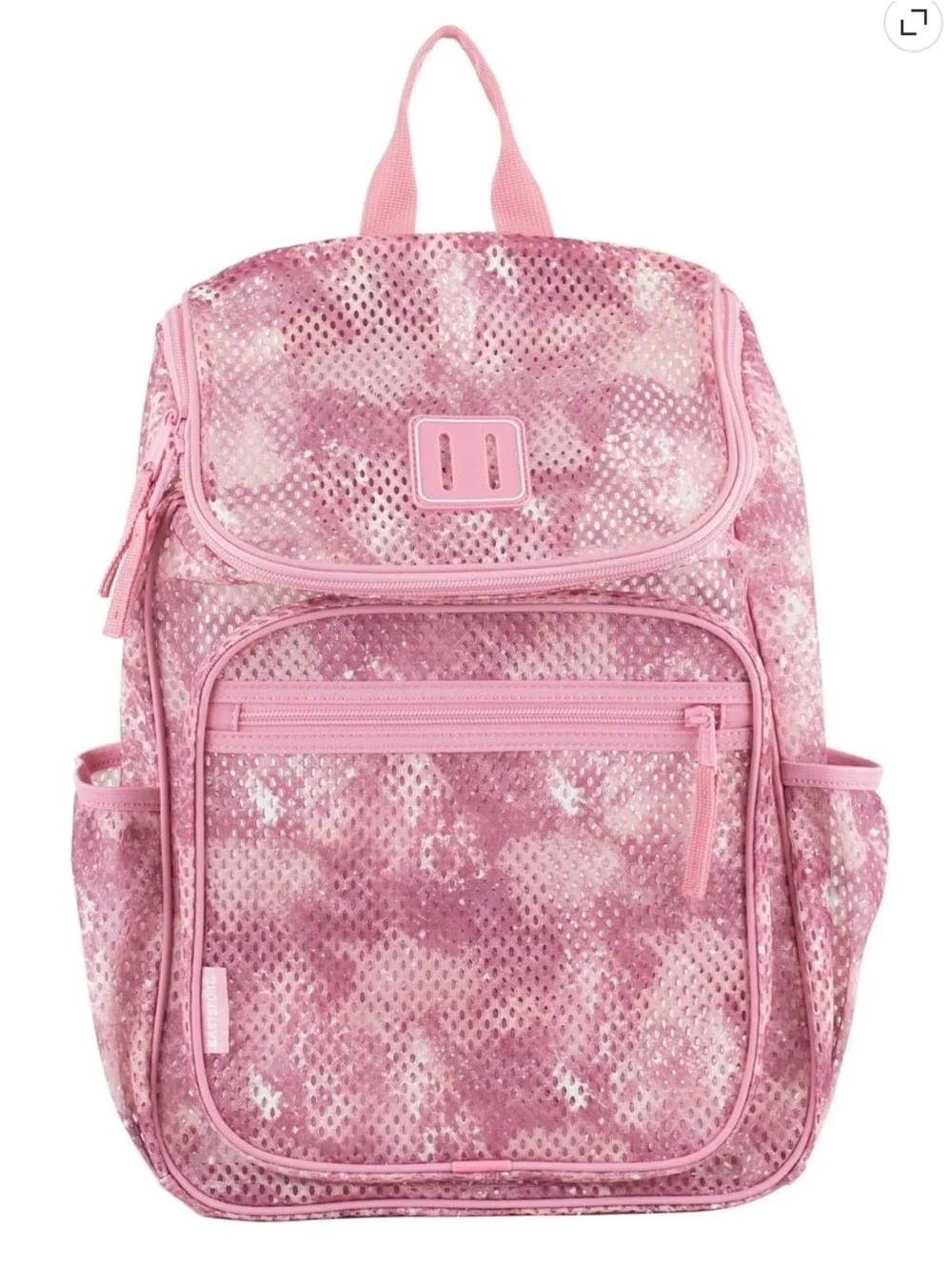 Kids Pink Mesh Backpack